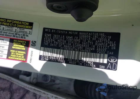 2019 Toyota Corolla Le from USA, damaged, VIN 2T1BURHE1KC144960